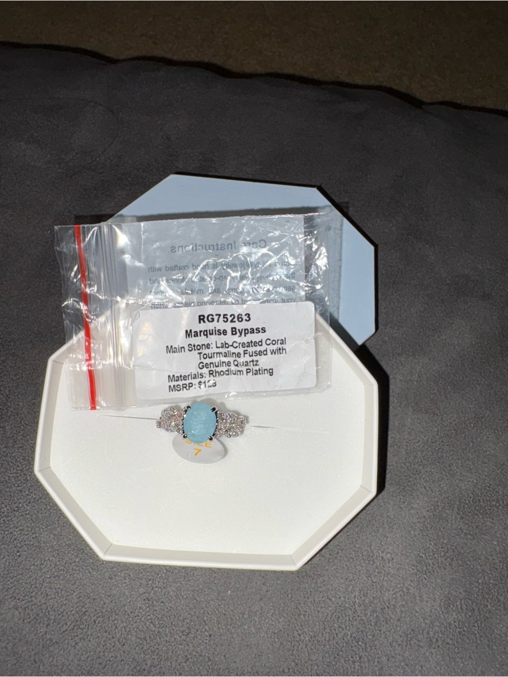 Marquise Bypass Ring Og size 7